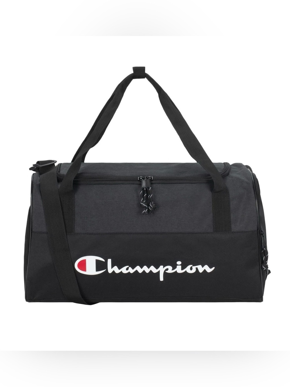 Champion Prologue Duffle Bag Black NEW! 18.5x9.75x9.75